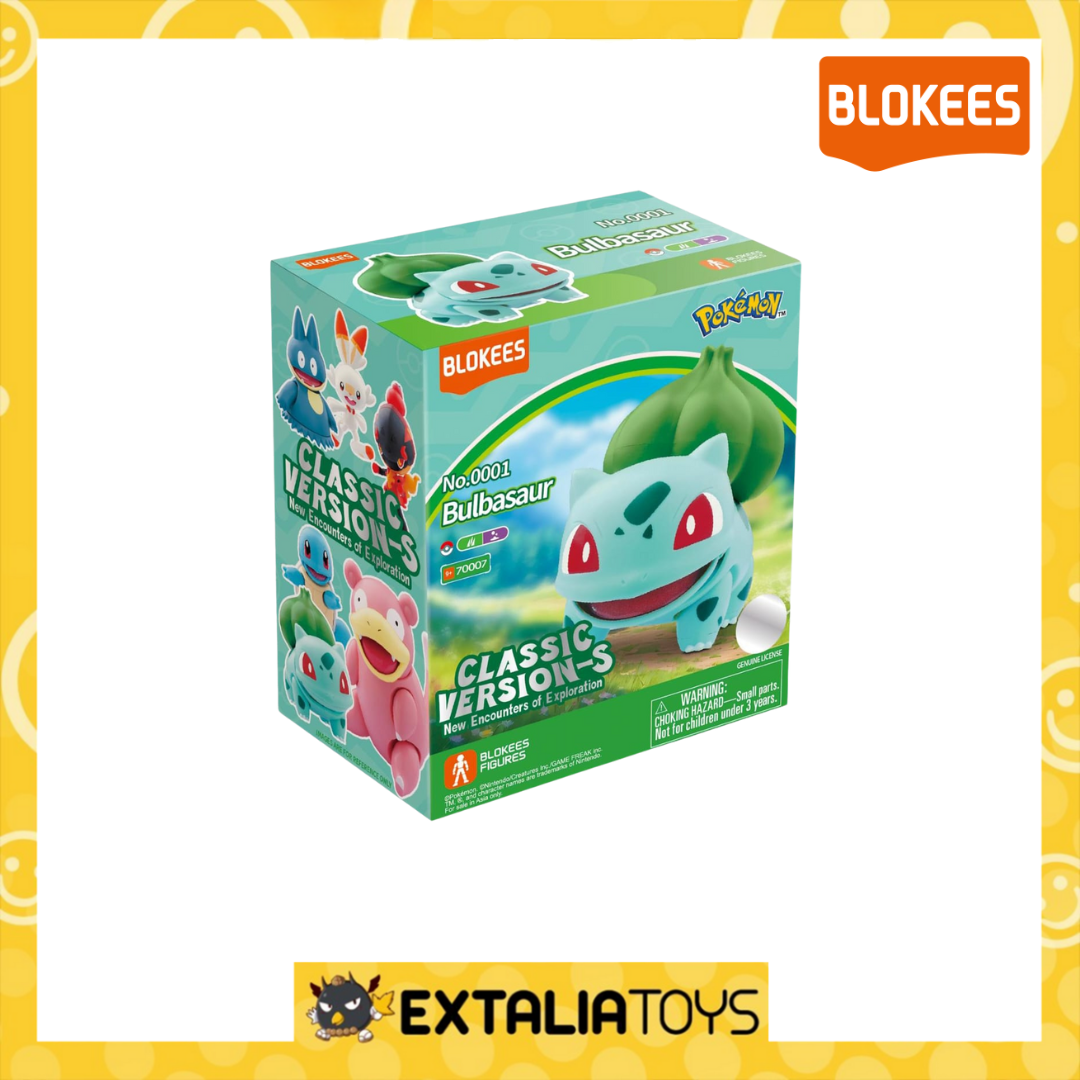 (READY) Blokees Figures - Pokémon Classic Version CV-S - Bulbasaur (READY) Blokees Figures - Pokémon Classic Version CV-S - Bulbasaur